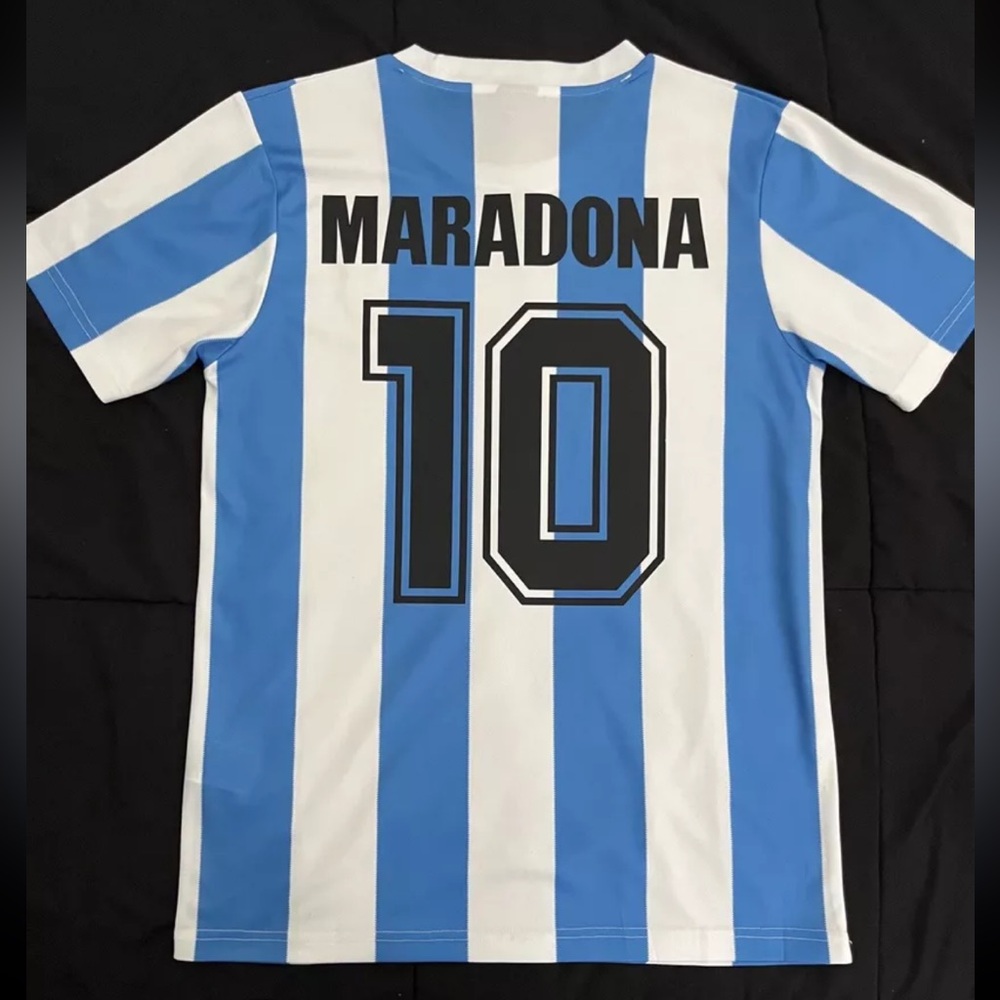 Maradona #10 Argentina S-XL Retro Soccer Football Jersey 1986 Home